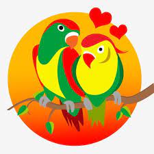 Love Birds Love Birds Green Png Transparent Clipart Image And Psd File For Free Download In 2021 Clip Art Love Birds Love Illustration