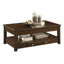 The coffee table gives you the ideal blend of functionality and design in your office or home. Lexicon Ballwin Wood Lift Top Coffee Table With Casters In Dark Cherry Walmart Com Walmart Com