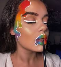 Google Pride Makeup Face Art Makeup Crazy Makeup