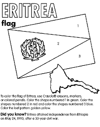 Coloring page for the flag of eritrea. Eritrea Coloring Page Crayola Com