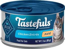 Blue Buffalo Tastefuls Chicken Entree Pate Wet Cat Food 3 Oz Can Case Of 24 Chewy Com