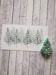 We care about what we sell eco friendly & ethically sourced. Christmas Pine Tree Rubber Stamp Cardmaking Winter Stamp Etsy Card Art Tree Stamp Christmas Crafts