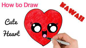 How To Draw A Heart Cute And Easy Step By Step Easy Drawings For Kids Drawings Kawaii Drawings Cute elephant nursery vinyl decal 0012 | etsy. how to draw a heart cute and easy step
