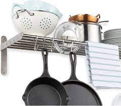 9v alkaline batteries, 4 pk. Amazon Com Professional Pot Rack Cookware For Chef Kitchen Restaurant Canteen Rail Organizer Stainless Steel Shelf Hook Wall Hanging Utensils 10 X33 Pot Pan Rack 10 Hooks Home Improvement