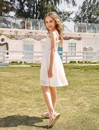 Arshiner Girl's Summer Sleeveless Casual Sundress Holiday Smock Cami Button Dress for 4-12 Years - Product from Amazon.com