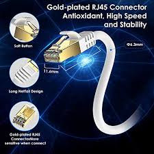 Meet all proposed cat 8 cable requirements and compatible with cat7, cat6, cat6a, cat5e, cat5 cable standards. Ethernet Cable 100 Ft Cat 8 White Zosion Cat 8 Cable High Speed 2000mhz 40gbps Internet