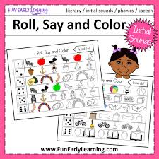 You will need the truck pages either way. Roll Say And Color Initial Sounds Activity For Phonics Beginning Reading