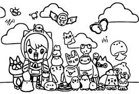Through training with his best friend naruto uzumaki and teacher kakashi, he becomes a real ninja. Coloring Page Toca Life Pets 5
