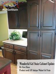 You can put it over existing stained and varnished cabinets the same as paint, all you have to do is rough it up a bit with steel wool. 14 Best Gel Stain Cabinets Ideas Gel Stain Staining Cabinets Stained Kitchen Cabinets