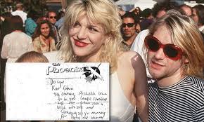 The relationship between nirvana frontman kurt cobain and courtney love of grunge band hole captured the kurt famously wore his pyjamas to the wedding ceremony, while. Courtney Not Kurt Wrote Note Mocking Wedding Vows Claims Expert Daily Mail Online