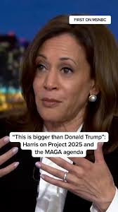 Former Vice President Kamala Harris sits down with Rachel @maddowmaddow in  her first news interview since the 2024 election and discusses President  Trump's actions in office and the GOP's decades-long plan that