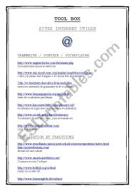 Create a project and optimize the site anglaisfacile.com. Useful Websites Esl Worksheet By Audrey56