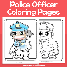 Many kids want to become a police officer when they grow up, so these police coloring pages are perfect! Police Officer Easy Peasy And Fun Membership