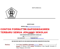 Check spelling or type a new query. Contoh Format Sk Operator Dapodik Untuk Semua Jenjang Terbaru Ngintip Sekolah