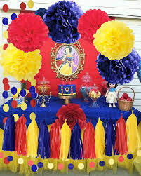 First birthday boy, blue with yellow star postcard. Amazon Com Qian S Party Snow White Birthday Party Decorations Yellow Navy Red Snow White Princess Birthday Party Decorations Princess Red And Royal Blue Birthday Backdrop Transportation Birthday Decor Home Kitchen
