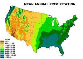 Map Mean Average Annual Precipitation Us Map Usa Map Precipitation