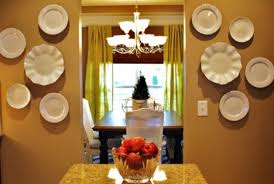 Shelves prominently displayed on the wall can actually take the place of artwork. Decorating With Plates Using Dinner Plates To Decorate Your Walls Dengarden Home And Garden