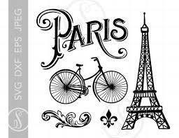 Download Paris Svg Cut File Clipart Downloads Parisian Svg Dxf Pdf Etsy