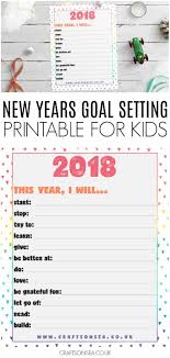 New Years Goal Setting Printable For Kids New Year Goals New Years Activities Goal Setting Printable