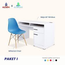 Kamu bisa menemukan penjual meja kantor dari. Olympic New Normal Paket I Meja Kerja Meja Belajar Meja Tulis Kursi Mt Nimbus Milenial Terbaru Juli 2021 Harga Murah Kualitas Terjamin Blibli