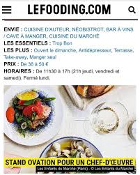 Merci Lefooding Et Paul Henry Bizon Pour Ce Bel Article A Tres Bientot Au Comptoir Lefooding Presse Press Article News Network Happy Marche Marketp