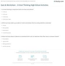 Our essays writers are so scholastically critical thinking puzzles for elementary students teachers differed in numerous ways. Quiz Worksheet Critical Thinking High School Activities Study Com