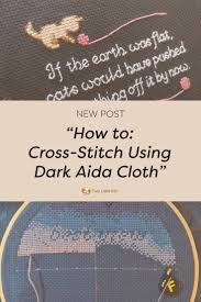 ★finished stitch size on 14 aida is 6.14 inches wide by 5.21 inches high. Two Little Kits How To Cross Stitch Using Black Aida Cloth