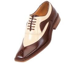 Bolano Mens Two Tone Brown And Cream Oxford Dress Shoe Style Gavin Brown 065 11 D M Us Bolano Dress Shoes Men Shoes Oxford Shoes