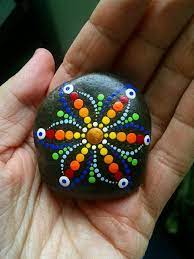 Pin By Colleen Mcnallie On Painted Rocks Mandala Stones Pattern Rock Painting Art Mandala Painted Rocks