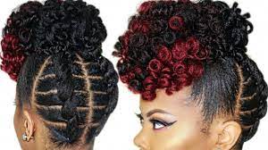 Braidless Crochet No Cornrows High Puff Tutorial Updo Natural Hairstyle Video Https Blackhairinfo Natural Hair Updo Natural Hair Styles Hair Videos