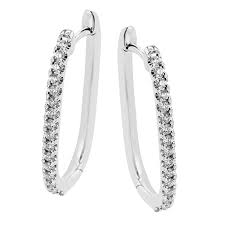 Radiant Hoop Earrings - Full Diamond Version –..