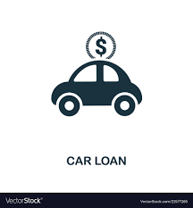 Car Loan Icon Line Style Icon Design From Vector Image