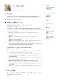 Free microsoft word resume templates are available to download. Office Clerk Resume Job Resume Examples Resume Guide Resume Examples