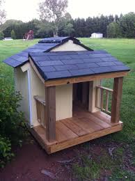 Dog House With Porch Built Like A House With Cooling In The Summer And Warming In The Winter In Mind Kedi Kedi Kopek Kopek