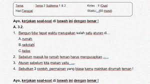 Check spelling or type a new query. Soal Penilaian Kelas 2 Tema 2 Subtema 1 Dan 2 Kunci Jawaban Sekolahdasar Net