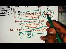 Hydrolysis Of Salt Ph Of Wa Sb Wb Sa Wa Wb Ionic Equilibrium In Hindi Youtube
