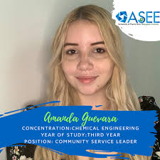 𝗠𝗲𝗲𝘁 𝘁𝗵𝗲 𝗔𝗦𝗘𝗘 𝗨𝗣𝗥𝗠 𝗕𝗼𝗮𝗿𝗱! Les presentamos a 𝗔𝗺𝗮𝗻𝗱𝗮  𝗚𝘂𝗲𝘃𝗮𝗿𝗮. Ella es la líder de servicio comunitario de la ASEE UPRM y  está cursando su tercer año en Ingeniería Química en la
