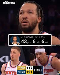 Jalen Brunson was INCREDIBLY CLUTCH in the 4th quarter, as the Knicks held  off the feisty Pacers to win, 121-117, in a thrilling Game 1!!! Donte  DiVincenzo also HIT a CRUCIAL 3