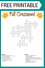 Crossword puzzles make great printable classroom activities. Fall Crossword Puzzle Free Printable Worksheet