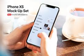 Including multiple different scenes and views like mockup in a hand, startup office, clean, clay, white, black, top view, front view. 30 Best Mobile App Mockup Templates For Presentation Decolore Net