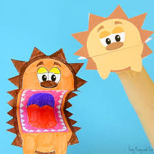 Printable Hedgehog Puppets Easy Peasy And Fun Printable shark puppet craft for kids ❤🦈. printable hedgehog puppets easy peasy