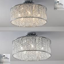 Check spelling or type a new query. Emilia Design Large Crystal Drum Semi Flush Ceiling Light Chrome Rrp 295 Home Furniture Express