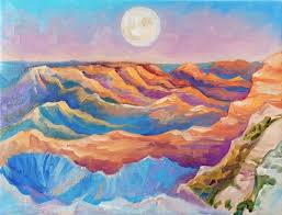 Grand Canyon Painting Original Art Arizona National Park Full Colorful Oil Painting Painting Colorful Art