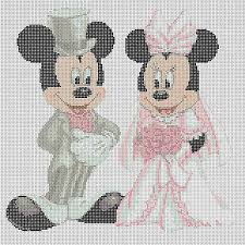 Disney Cross Stitch Chart Mickey Mouse And Minnies Wedding