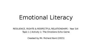 Emotions Echo Game by Richard Kant