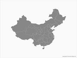 See china outline map stock video clips. Vector Map Of China With Provinces Single Color Free Vector Maps