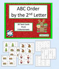One way to improve their memory is to ask them to recite the alphabet backwards! Alphabetical Order By The Second Letter Christmas Theme Lettering Christmas Themes Christmas Graphics