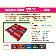 Genteng metal sakuraroof genteng ekonomis dengan keunggulan genteng zincalume yang ringan, anti karat, anti bocor dan tahan lama, kini hadir dengan harga. Genteng Metal Sakura Roof Sakura Merpati 0 25 Mm Shopee Indonesia