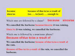 Due to the heavy rain, some streets were flooded. We Often Use The Following Words To Express The Reason For A Situation Becausebecause Of Due To As A Result Of Since Astoo To Not Enough To Ppt Download