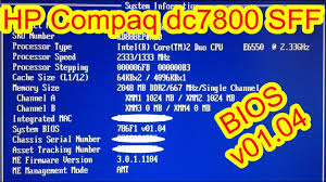 You need to press the specific hp bios key to access the bios settings on hp pavilion, notebook, probook, laptop. Rd 309 Hp Compaq Dc7800 Sff Bios Settings Overview In Pictures Youtube